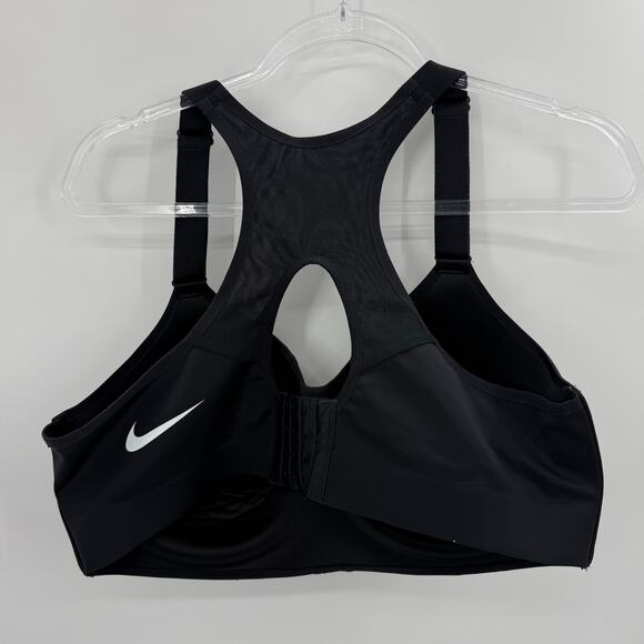 NIKE Dri Fit High Impact Rival Sports Bra Size 42DD Adjustable Strap Racerback - Picture 2 of 5